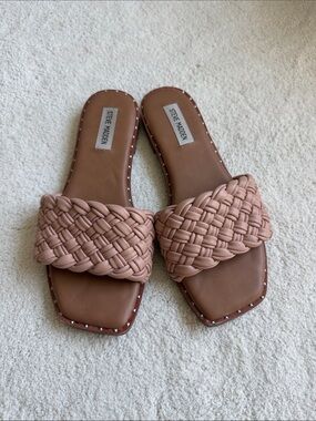 Steve Madden Braided Slide Sandals - Blush